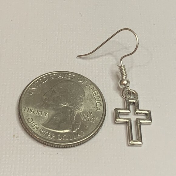Cross Earring, Religious Earring, Jesus Earring, Easter Earring, Gift Idea - Picture 4 of 6